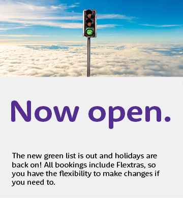 flextras holidays are back on - the new travel green list is back out